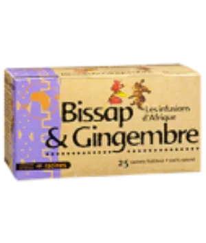 Infusion D'afrique Gingembre Bissap (10 X 25 Sachets) - RACINES