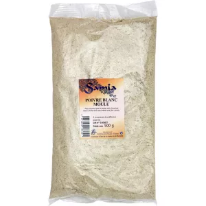 Poivre Blanc Moulu 500 G - SAMIA