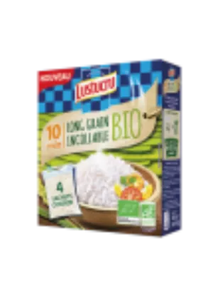 Riz long grain BIO 4x90g - LUSTUCRU