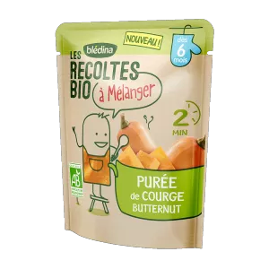 Repas bébé dès 6 mois purée de courge butternut Bio 120g - BLÉDINA