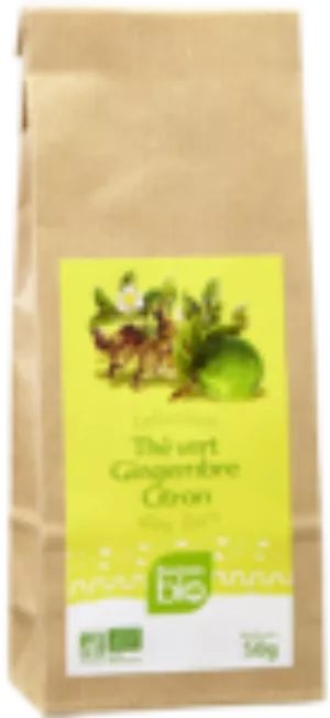 Infusion des îles thé vert gingembre citron RACINES BIO (10 x 50 g)