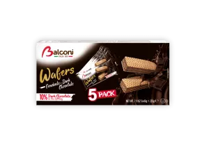 Dunkle Schokoladenwaffeln 5 x 45 g - BALCONI
