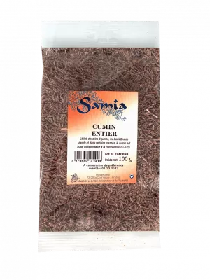 Samia Cominho Inteiro 100g - SAMIA