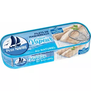 Filets de Maquereaux Nature, 110g - PETIT NAVIRE
