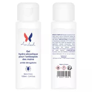 Gel Hydroalcoolique 100ml - AMIKADI