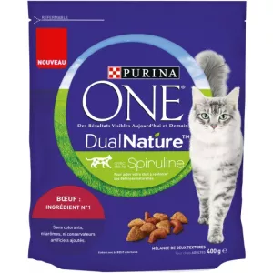 Cibo per gatti adulti con manzo e spirulina 400g - PURINA