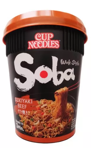 Soba Cup Sukiyaki Bò 89g - NISSIN