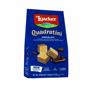 Loacker Quadratini Chocolate 125gr Cx12