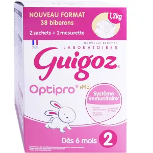 Leche en polvo 2ª edad 2x600g - GUIGOZ