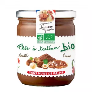 Pâte à Tartiner 40% Noisette - Bio 400g   Sans Huile De Palme * - LUCIEN GEORGELIN