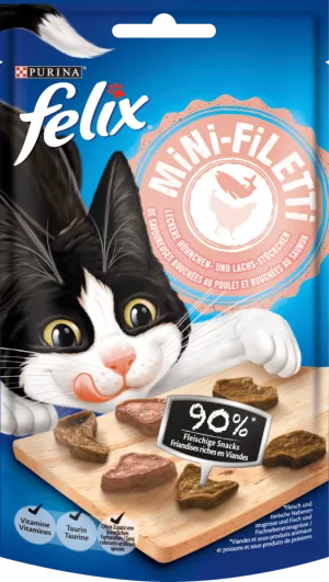 Mini-Filetti Poulet et Saumon Felix 40g - PURINA