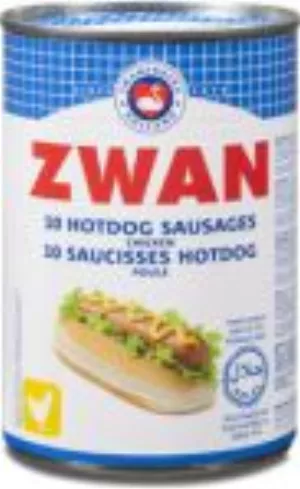 SAUCISSES HOT-DOG POULET ZWAN (24 x 200g)