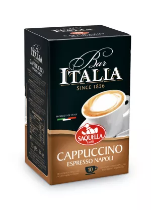 Cappuccino Bar Italia -n.10 Ingle Dose 12,5 Gr. X Box