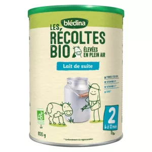 Leche infantil 2ª edad cosechas ecológicas 800g - BLÉDINA