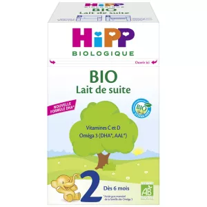 Lait en poudre 2ème âge BIO 800 g - HIPP BIOLOGIQUE