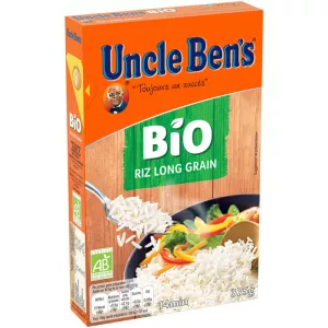 Riz Long Grain Bio 375g - UNCLE BENS