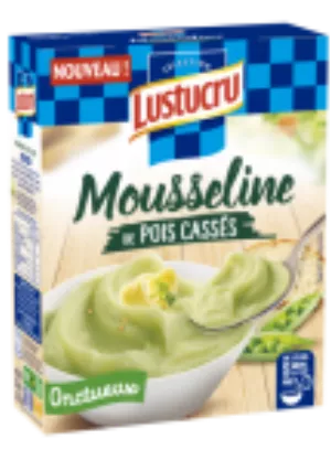 Mousseline de petits pois 2x100g - LUSTUCRU