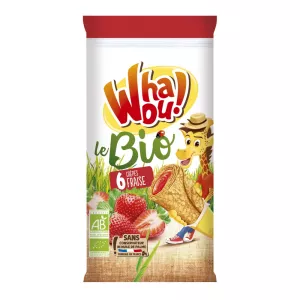 Crêpe fraise Bio 92g - WHAOU