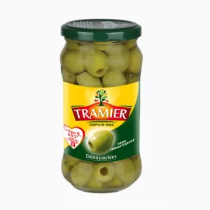 Зеленые оливки без косточек, 160г - TRAMIER