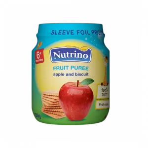 Nutrino Fruit Puree - Apple And Banana With Biscuit