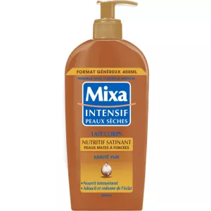 Lait corps nutritif satinant peaux mates à foncées 400ml - MIXA