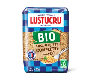 Massa Orgânica Integral com Casca 400g - Lustucru