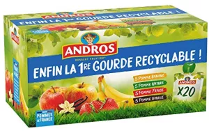 Compotes à boire - 20x90g - Andros