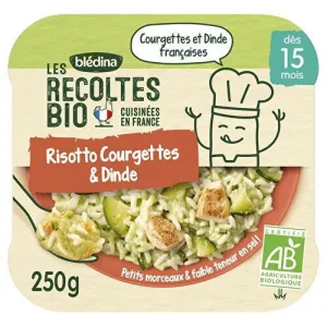 Assiette Risotto, Zucchini und Dinde Bio, 250g - BLEDINA
