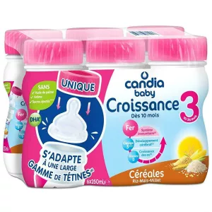 Lait liquide croissance aux céréales 6x250ml- CANDIA