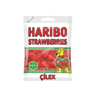 Bonbons strawberries halal 80g - HARIBO