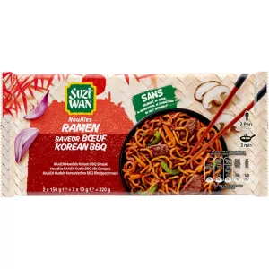 Korean BBQ beef flavor ramen noodles 2x160g - SUZI WAN
