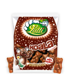 Bonbons guimauves chocolat lait Koala 175 g - LUTTI