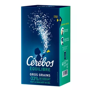 ナトリウム33%を含むバランスのとれたソルトピンク粒、700g - CÉRÉBOS