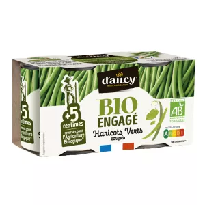 Judías Verdes Cortadas Ecológicas 2x110g - D'AUCY