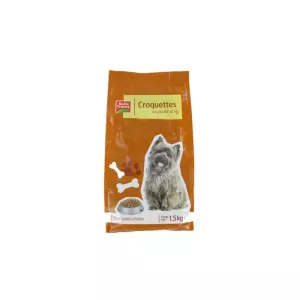 Croquetes para Cães Pequenos Frango e Arroz 1,5kg - BELLE FRANCE