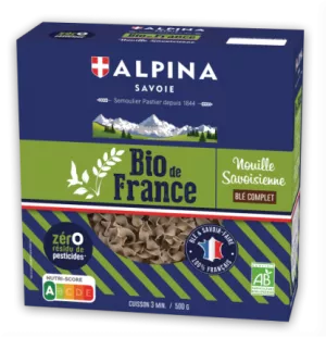 Nouilles Savoisienne bio au blé complet 500g - ALPINA SAVOIE