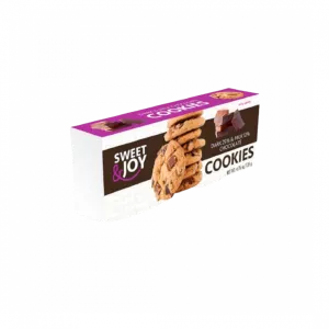 Biscuits Au Chocolat Au Lait 15% Et Ã  La Noisette 5%.