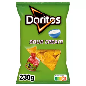 Chip's Tortilla Vị Kem Chua, 230g - DORITOS