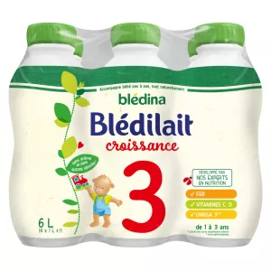 Flüssigmilch Bledilait Wachstum 6x1L - BLÉDINA