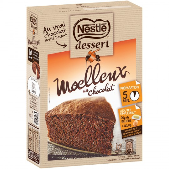 Soft chocolate cake preparation 344g - NESTLE