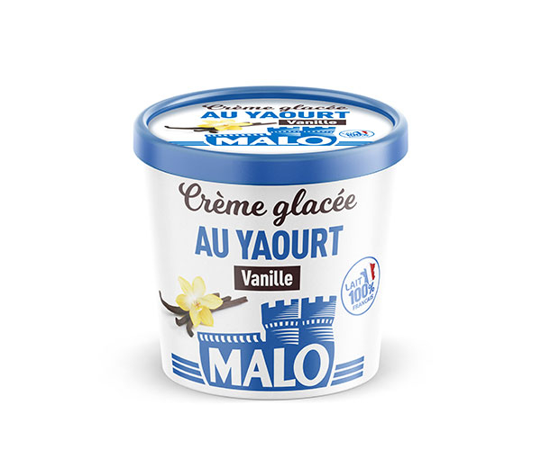 Creme glacée Yaourt Vanille 325g - MALO