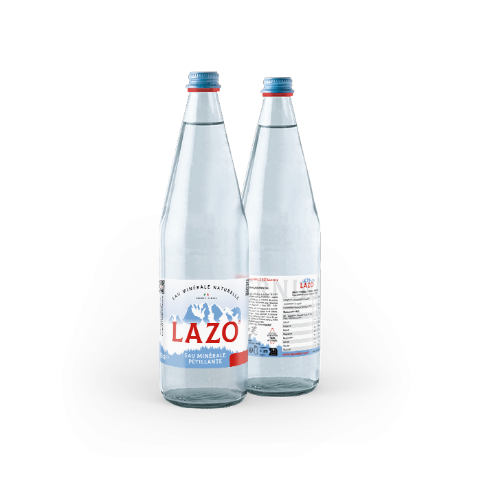 Sparkling mineral water in 75cl glass - LAZO