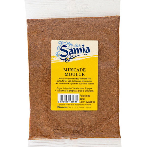 Noz-moscada Moída 50g - SAMIA