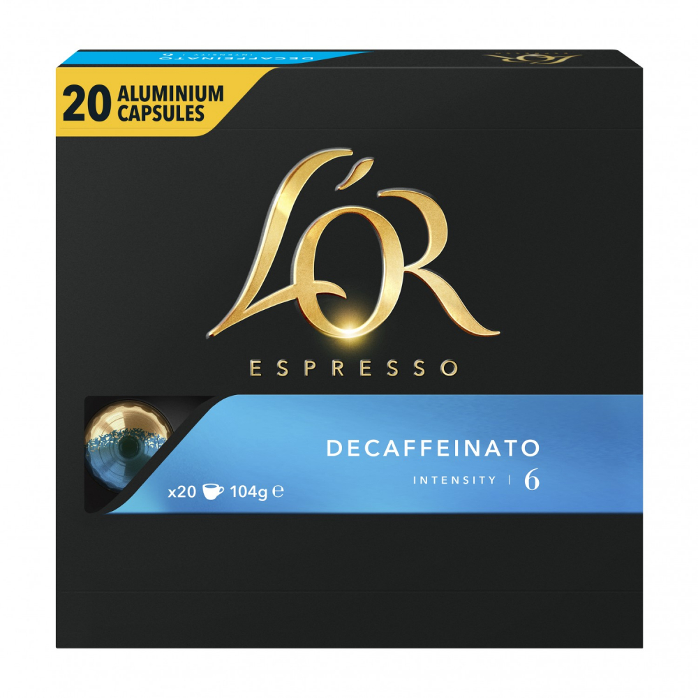 Café decaffeinato x20 capsules 104g - L'OR