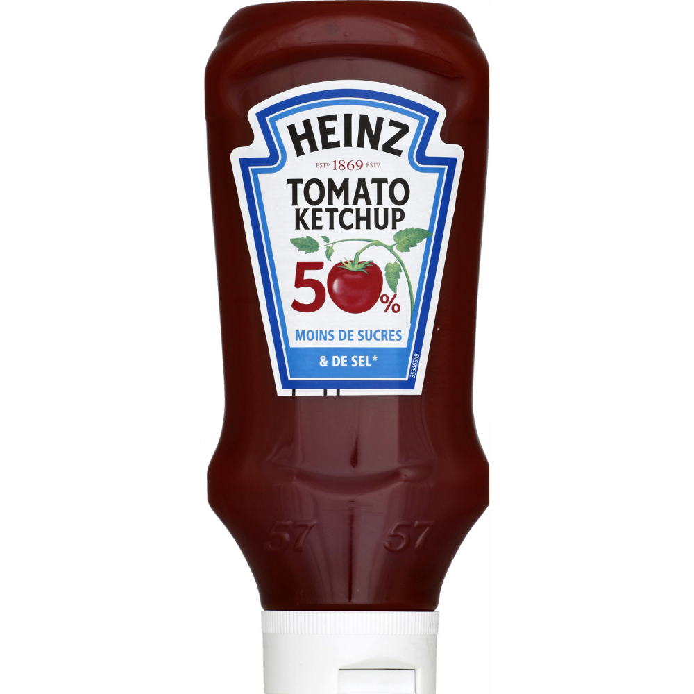 Tomato ketchup 50 less sugars & salt 435g HEINZ wholesaler