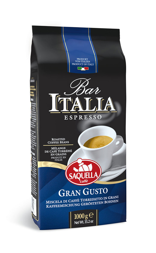 Bar Italia Gran Gusto-whole Beans 1 Kg. Bag
