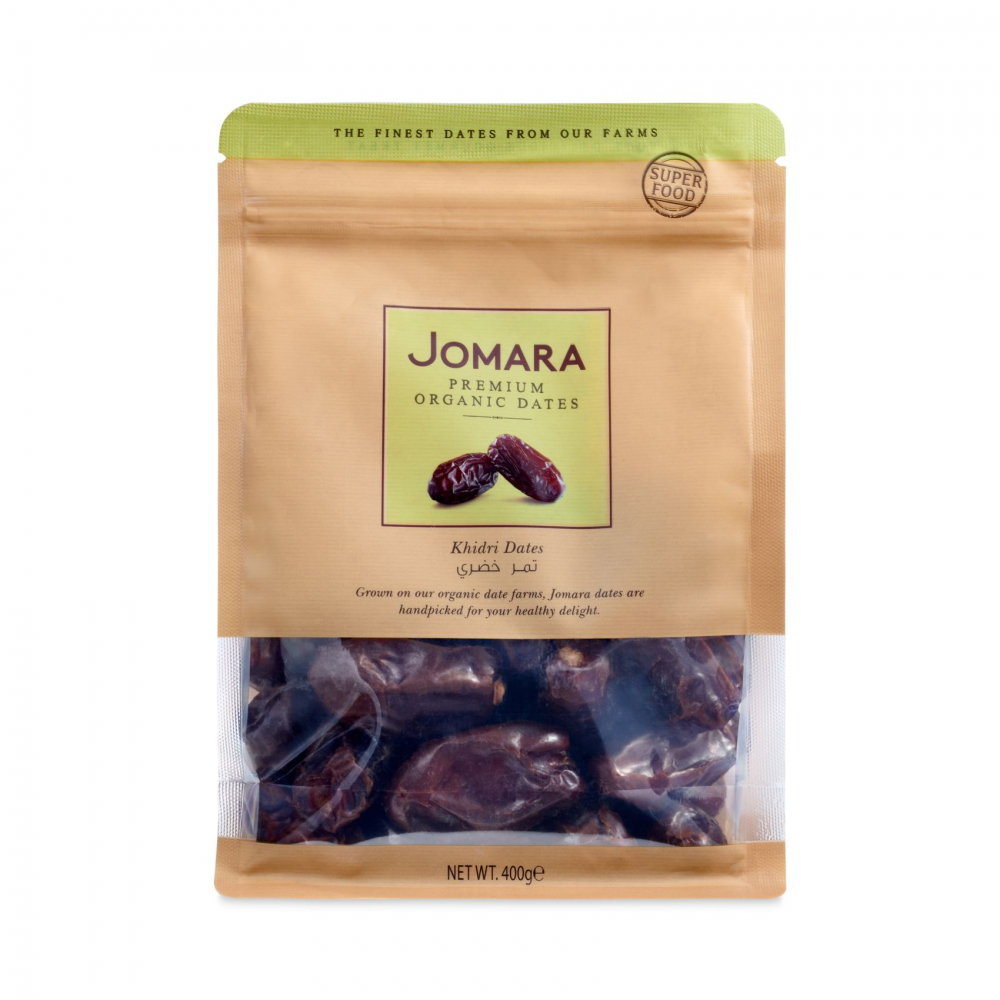 Jomara Organic Khidri Plain Dates Po 400g