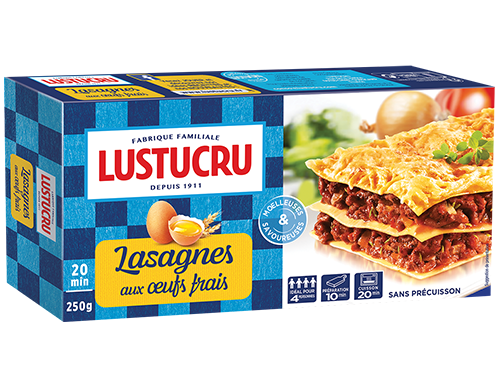 Lasanha de Ovo Fresco, 250g - LUSTUCRU