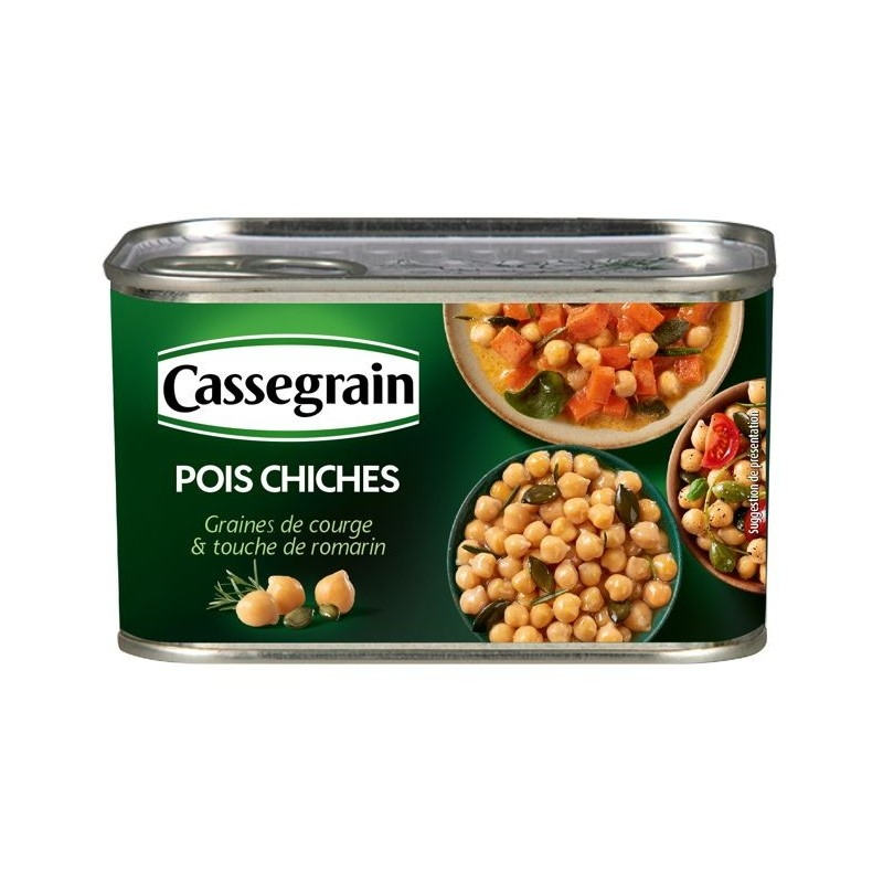 Chickpeas, Pumpkin Seeds and Touch of Rosemary 400g - CASSEGRAIN
