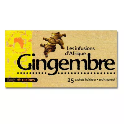 Afrikaanse infusie met gember 40g X25 - Racines